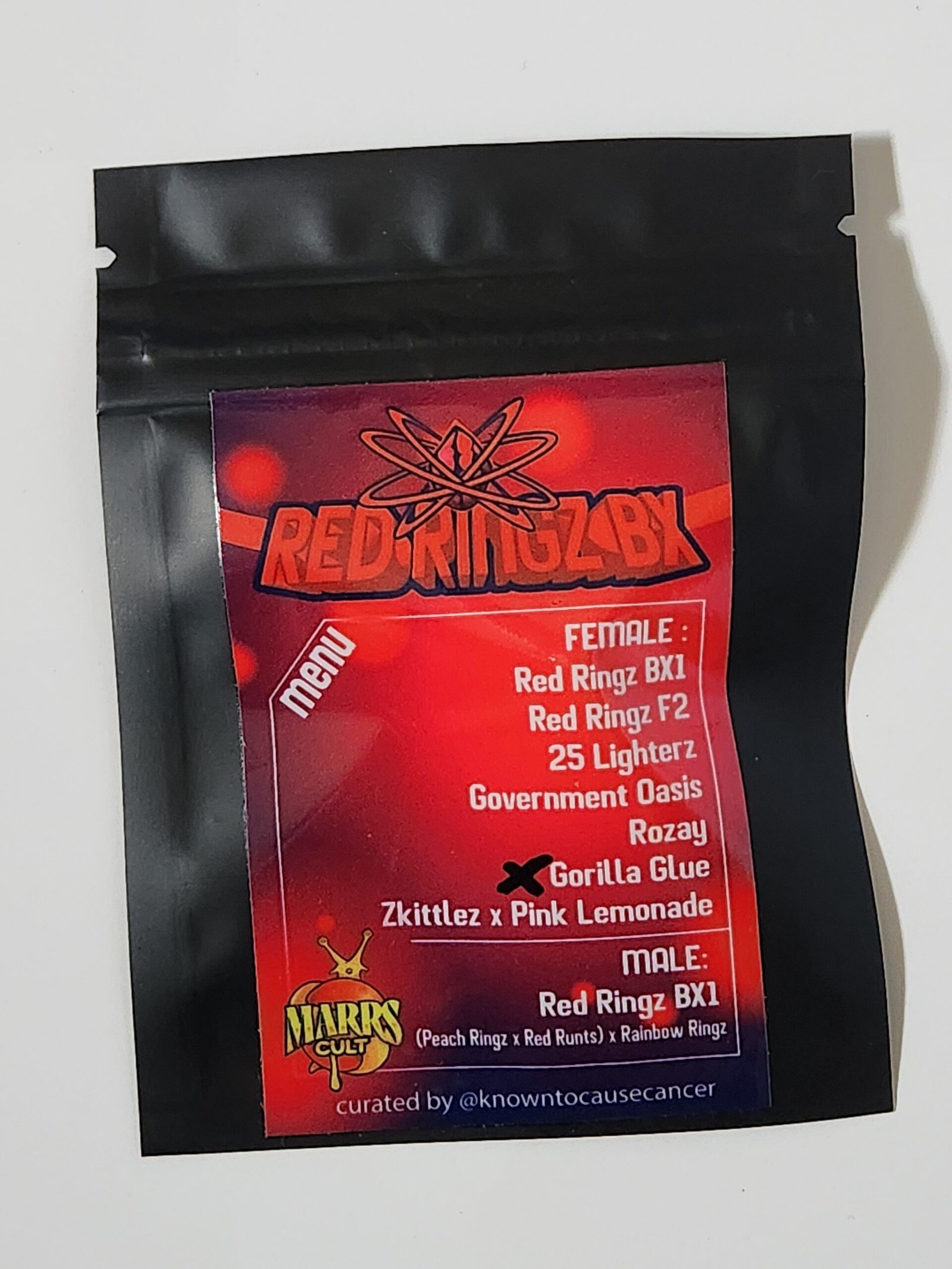 Gorilla Glue cannabis strain high in beta-caryophyllene