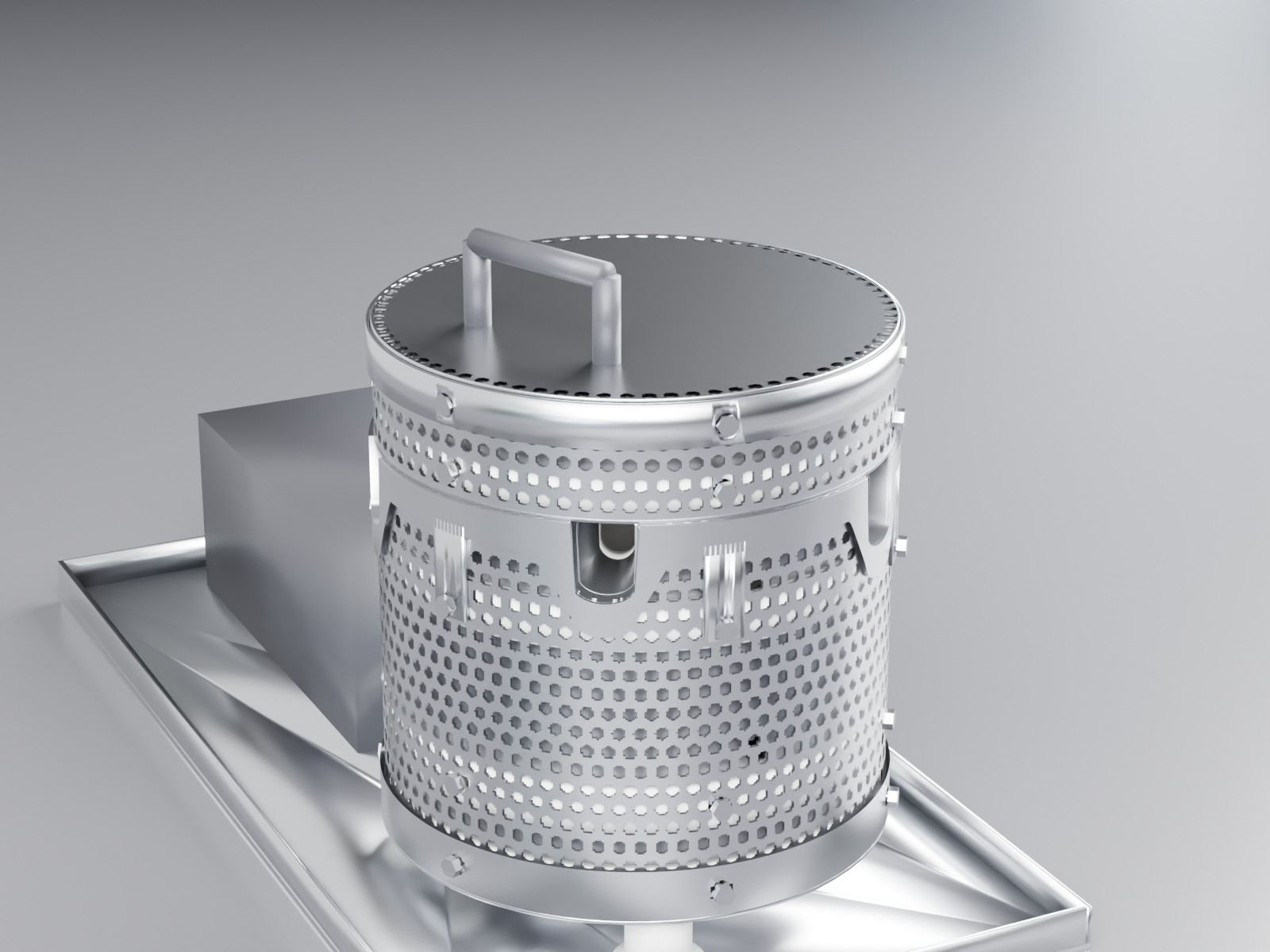 Heat-N-Clean glass oven, closed